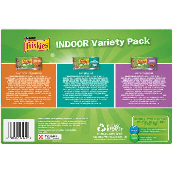 Purina Friskies Comida Húmeda para Gatos de Interior
