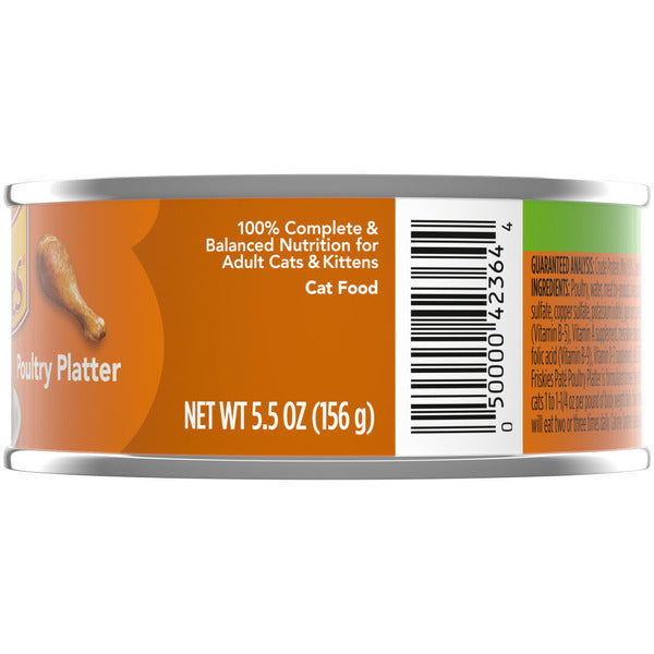 Purina Friskies Pâté Nourriture Humide pour Chats, Plateau de Volaille