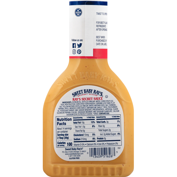 Sauce à Tremper Sweet Baby Ray's - La Sauce Secrète de Ray