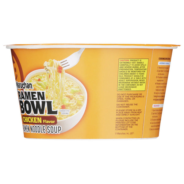 Bol de soupe de nouilles ramen au goût de poulet Maruchan