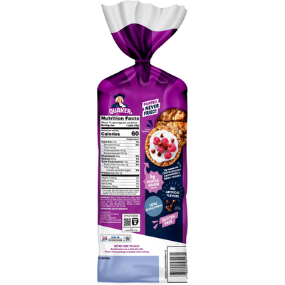 Gâteaux de riz Quaker au caramel et aux pépites de chocolat