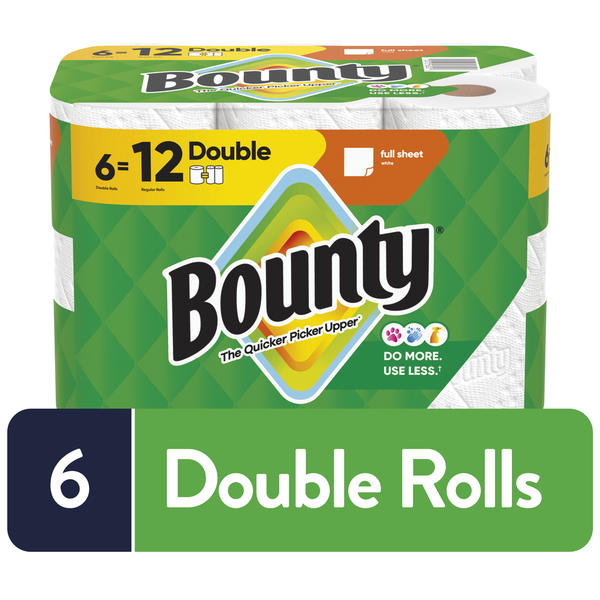 Toallas de papel Bounty de hoja completa