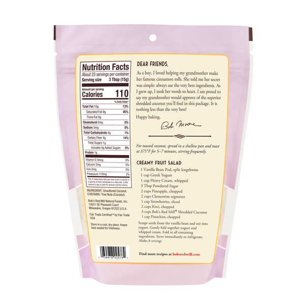 Bob's Red Mill Unsweetened Shredded Coconut