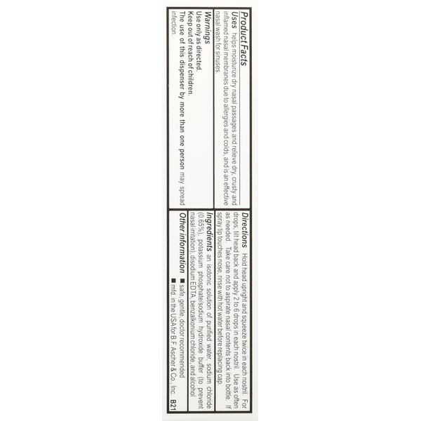 Ayr Saline Nasal Mist - Hidratación Nasal Suave