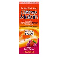 Motrin Ibuprofène pour enfants, saveur baie