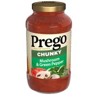 Salsa de Pasta Prego con Champiñones y Pimientos Verdes