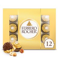Ferrero Rocher Chocolates Finos de Avellana con Leche, 12 Unidades