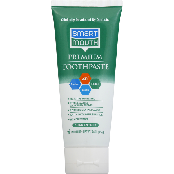 Smart Mouth Toothpaste - Premium Mild Mint Flavor