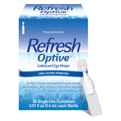 Gotas para los ojos Refresh Optive sin conservantes