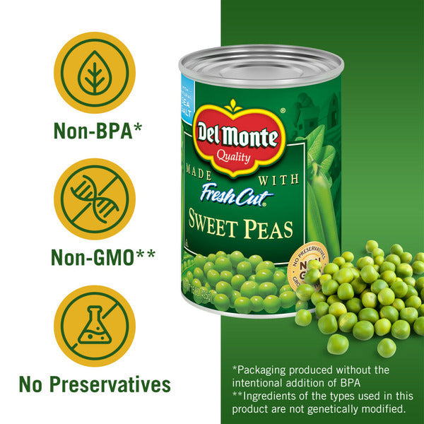 Del Monte Sweet Peas - Premium Canned Vegetables