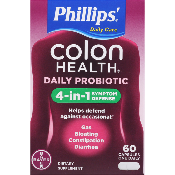 Capsules probiotiques quotidiens Phillips, défense des symptômes 4-en-1