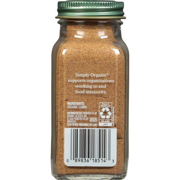 Cumin Bio Simply Organic - Épice Premium pour l'Excellence Culinaire
