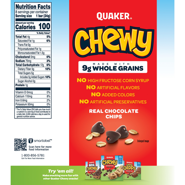 Quaker Chocolate Chip Granola Bars