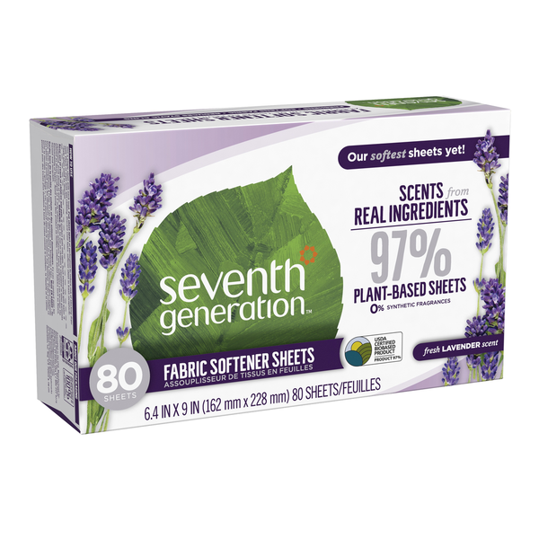 Seventh Generation Dryer Sheets - Fresh Lavender Scent