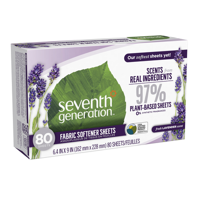 Seventh Generation Dryer Sheets - Fresh Lavender Scent