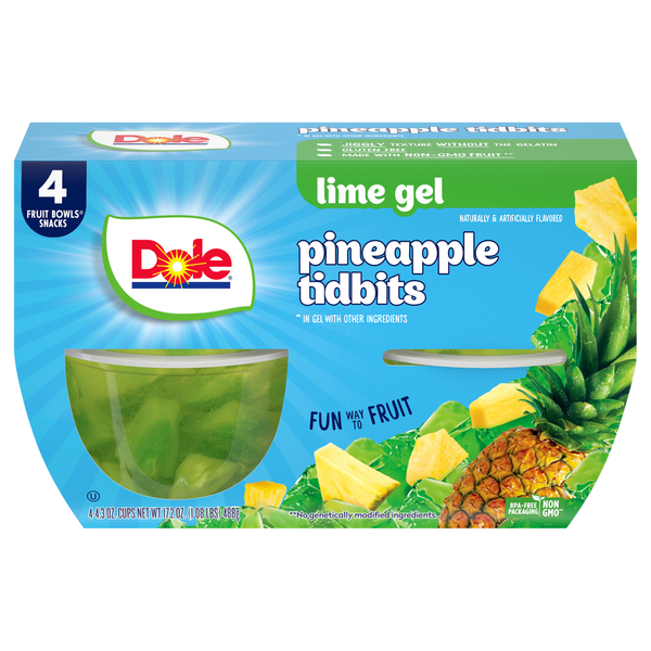 Dole Pineapple Tidbits in Lime Gel