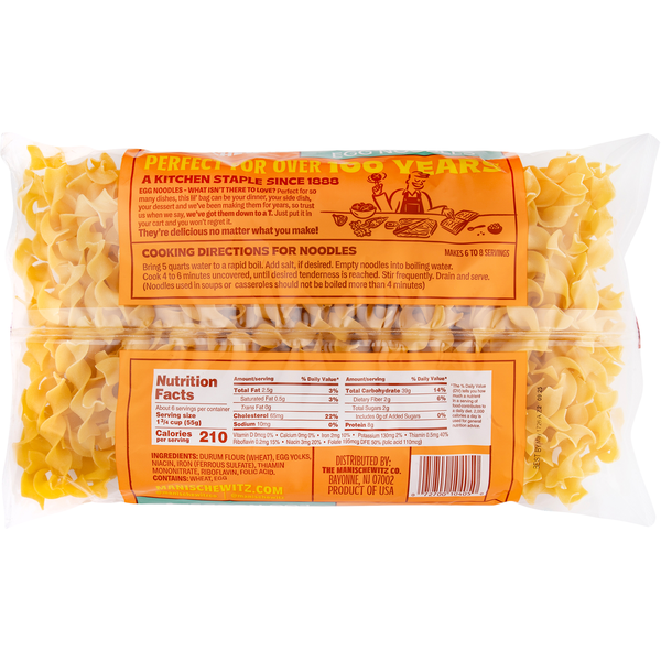 Fideos Anchos de Huevo Manischewitz