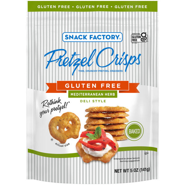 Bretzels aux herbes méditerranéennes sans gluten Snack Factory