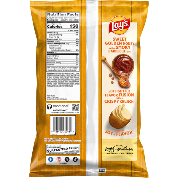 Papas Fritas Lay's Barbacoa con Miel