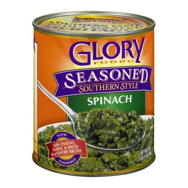 Espinacas al estilo sureño sazonadas de Glory Foods