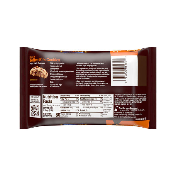 HEATH Chocolat Toffee Anglais en Morceaux à Cuire - 8 oz