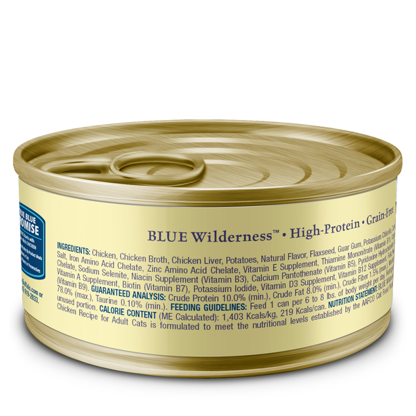 Blue Buffalo Wilderness Nourriture pour Chats Haute Protéine Sans Céréales - Poulet