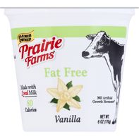 Yaourt vanille sans matière grasse Prairie Farms