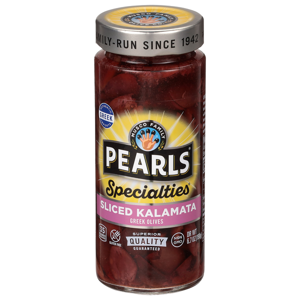 Aceitunas Kalamata en Rodajas de Pearls Specialties