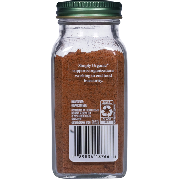 Noix de muscade biologique Simply Organic - Épice premium pour l'excellence culinaire