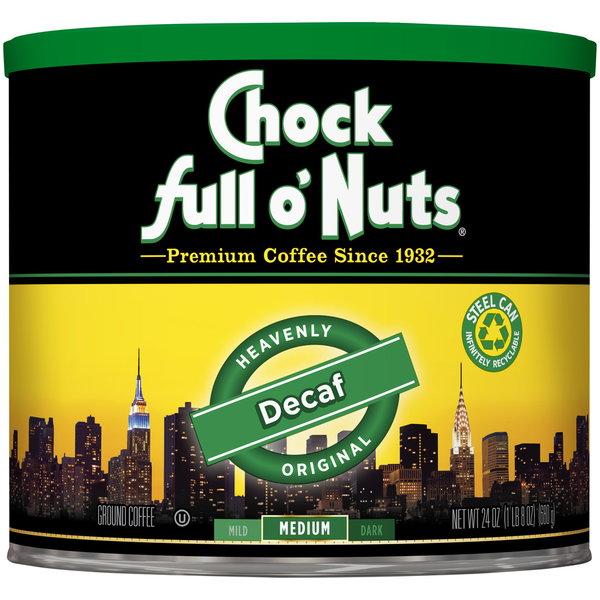 Chock full o'Nuts Heavenly Original Decaf Medium Roast Coffee
