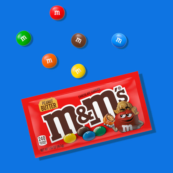 Bonbons M&M's au beurre de cacahuète et chocolat au lait taille normale