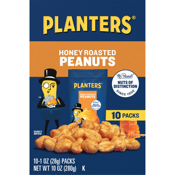 Cacahuetes Tostados con Miel Planters 10-Pack, 0.62 LB