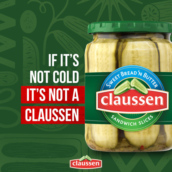 Tranches de cornichons Claussen Sweet Bread N' Butter