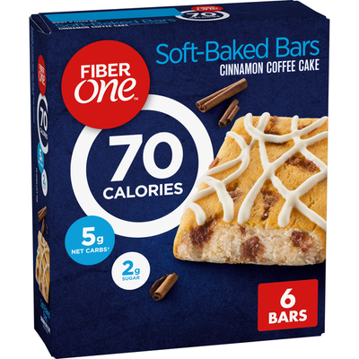 Barres de gâteau au café à la cannelle Fiber One 70 calories