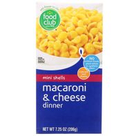 Cena de Macarrones con Queso Food Club Mini Shells