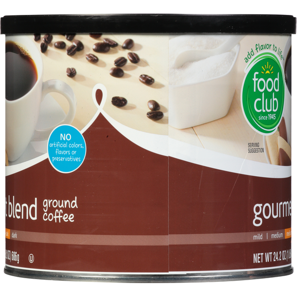 Café moulu moyen-foncé gourmet Food Club