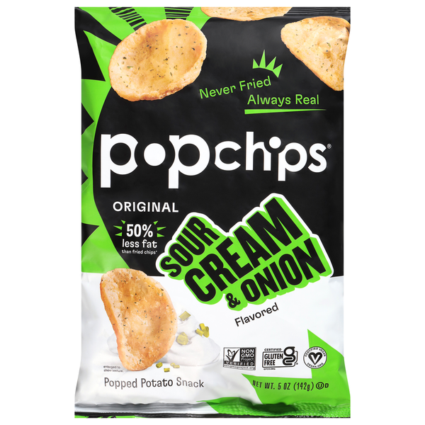 popchips Popped Chip Snack - Sour Cream & Onion