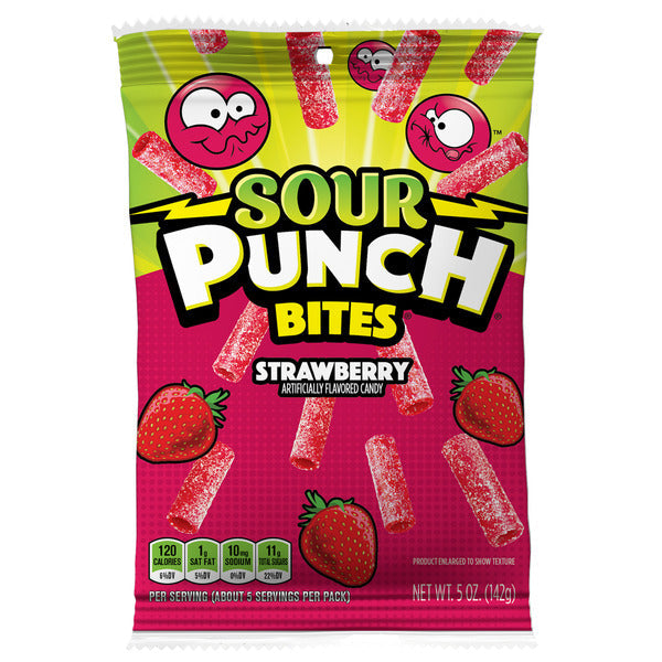 Sour Punch Strawberry Chewy Candy