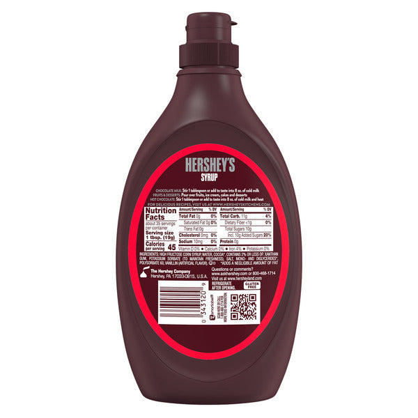 Bouteille de sirop au chocolat Hershey's, 24 oz