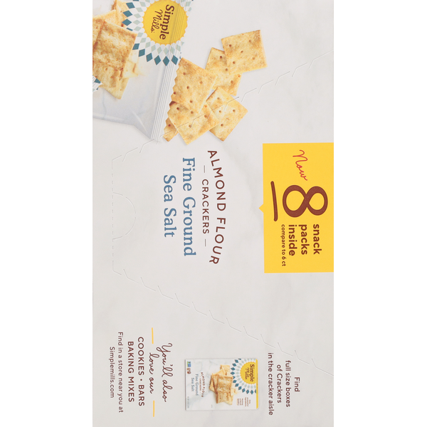 Crackers à la farine d'amande Simple Mills avec sel de mer