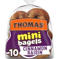 Thomas’ Cinnamon Raisin Mini Bagels - 10 Count