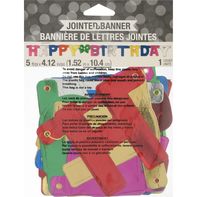 Bannière de célébration d'anniversaire joyeuse articulée