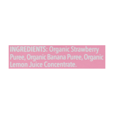 Organic Strawberry & Banana Baby Food Puree