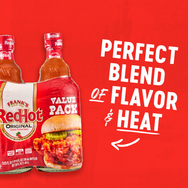 Pack de deux Frank's RedHot® Sauce piquante Original au piment de Cayenne