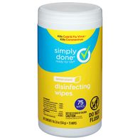 Lingettes désinfectantes Simply Done, parfum citron
