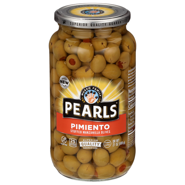 Aceitunas Manzanilla Rellenas de Pimiento Pearls