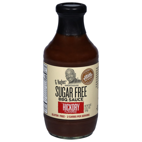 Sauce BBQ G Hughes sans sucre au goût hickory