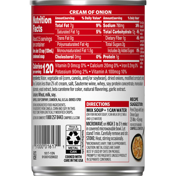 Soupe à l'oignon crémeuse Campbell's