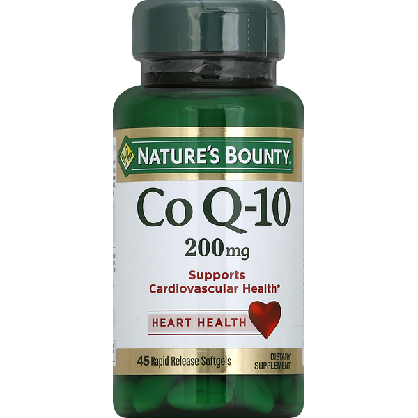 Nature's Bounty Co Q-10 Cápsulas Blandas de Liberación Rápida