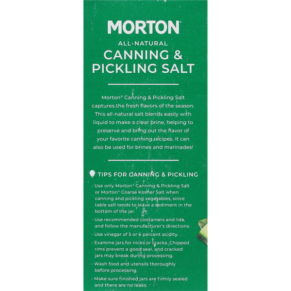 Morton Salt for Canning & Pickling